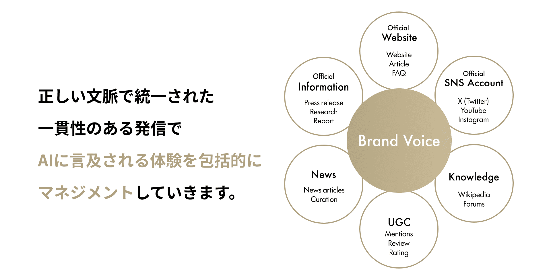 AI Brand Managementのサービス概要図